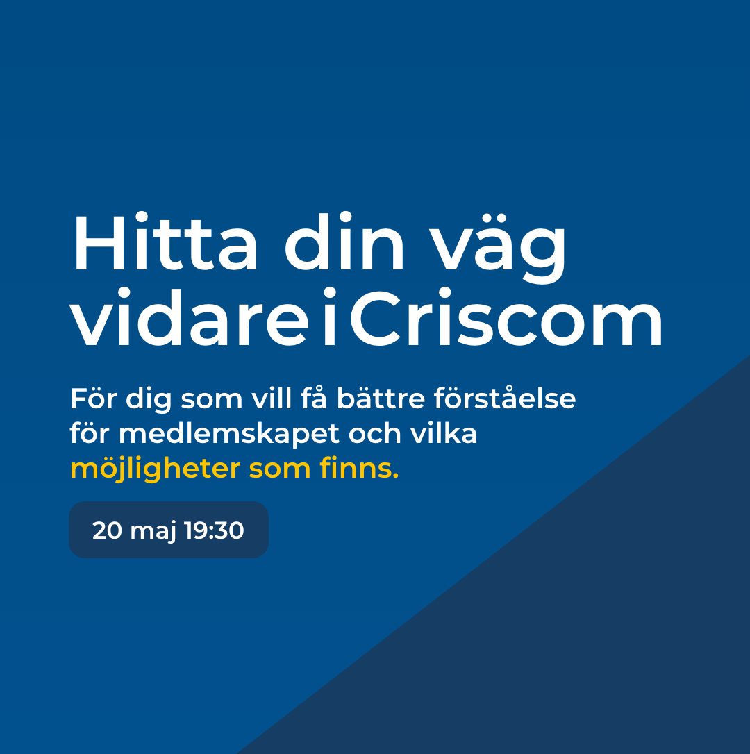 Medlemsträff: Hitta din väg vidare i Criscom